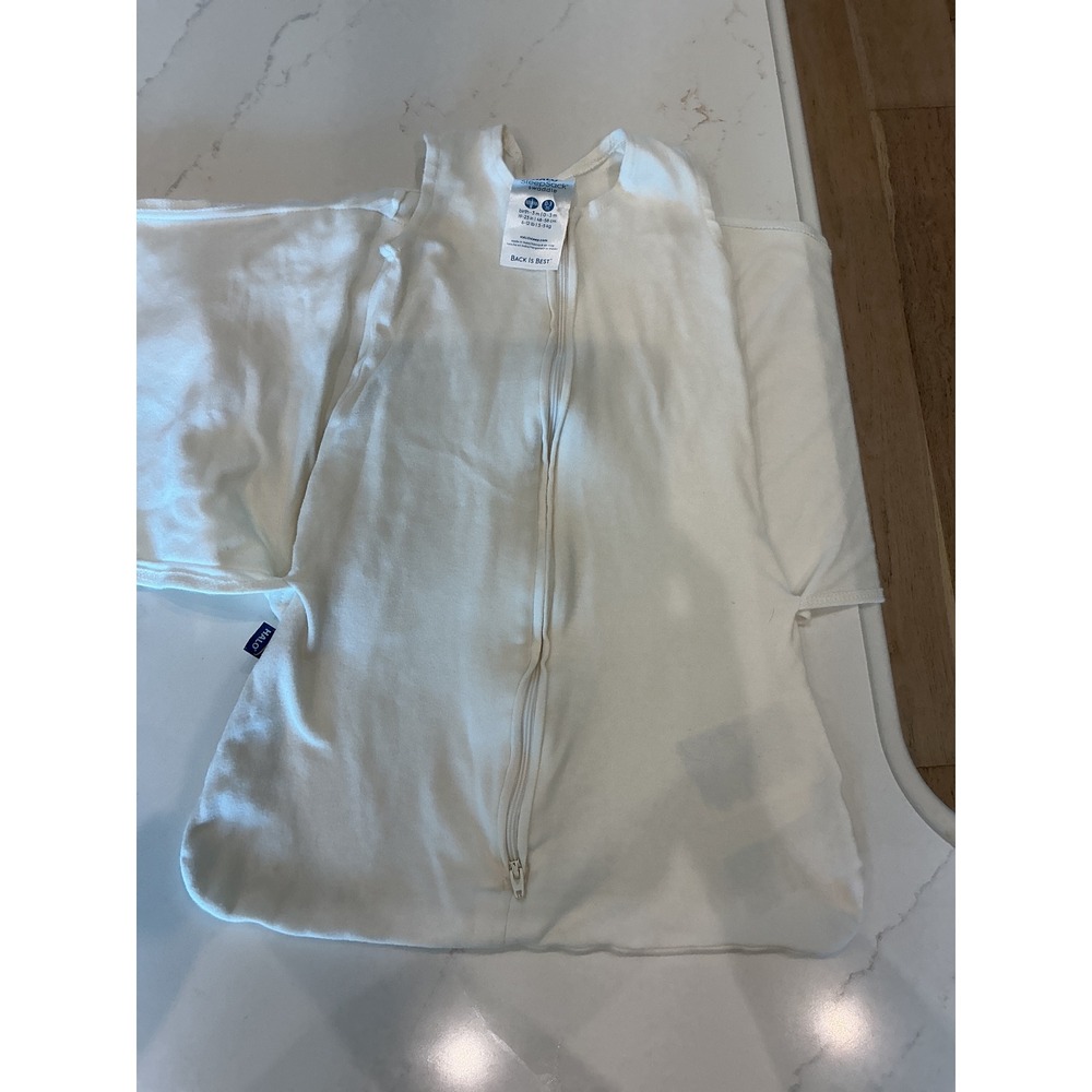 Halo SleepSack Swaddle Cream Off White Cotton 0-3 Months Newborn Wrap - Picture 3 of 5